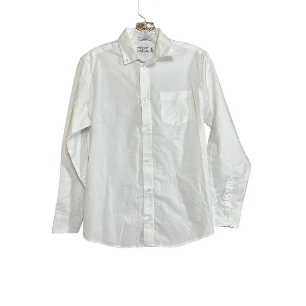 IZOD Boys White Button Shirt